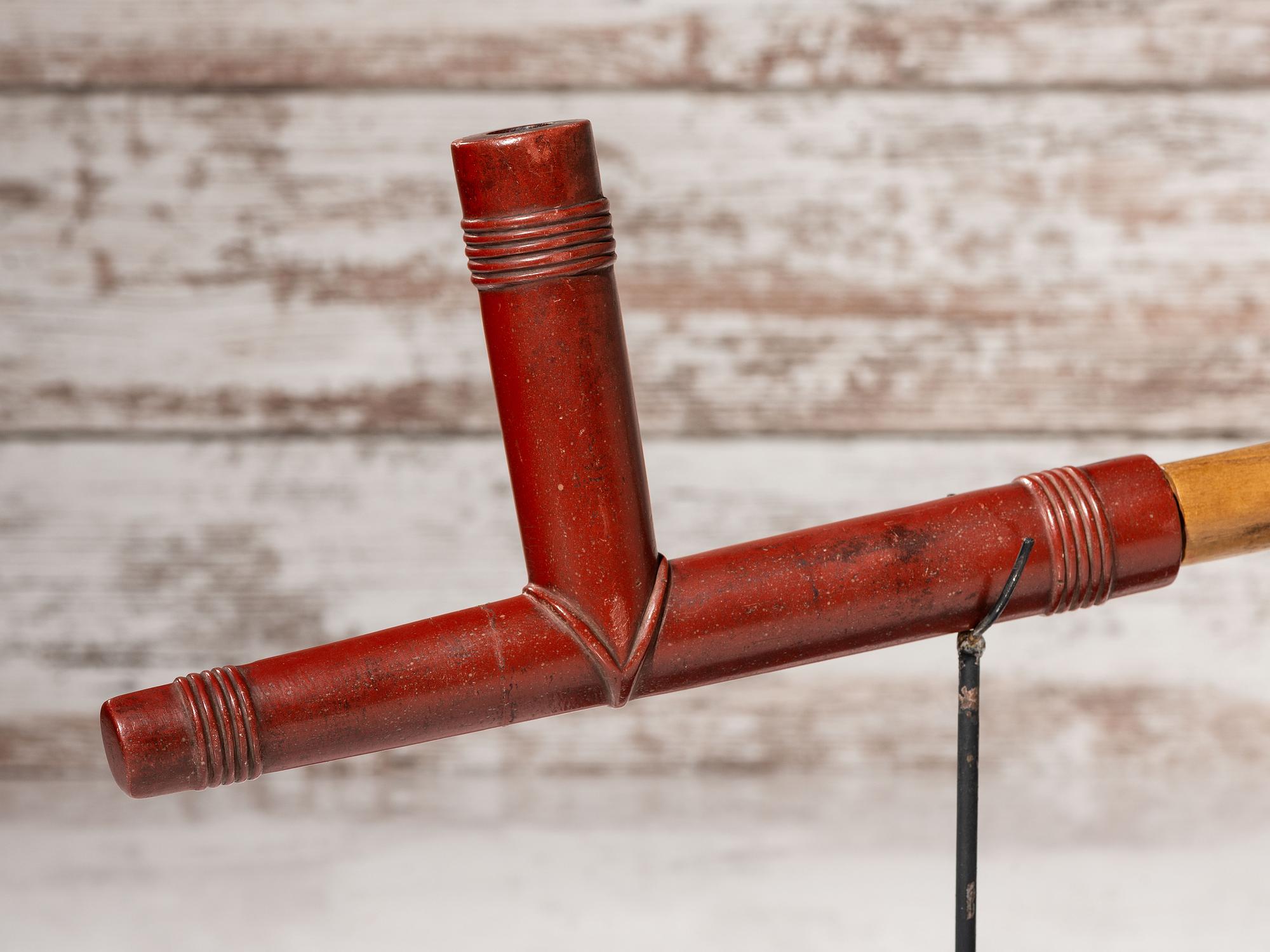 Plains Catlinite Pipe Bowl with Stem