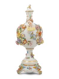 A Dresden Porcelain Urn