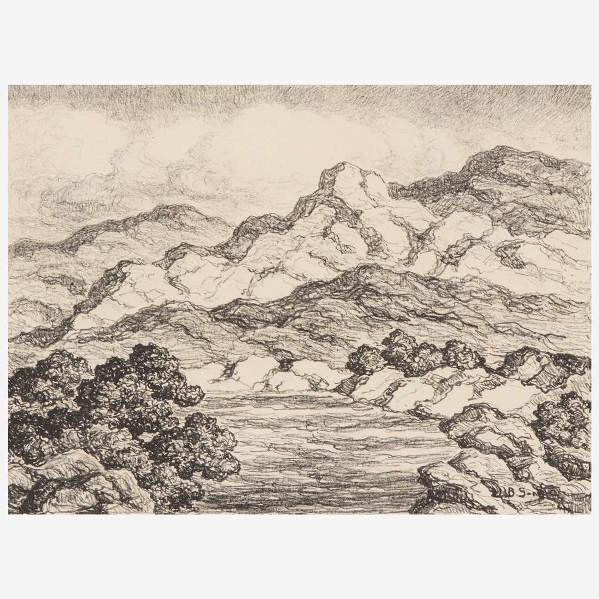 Birger Sandzén (American, 1871–1954) In the Foothills