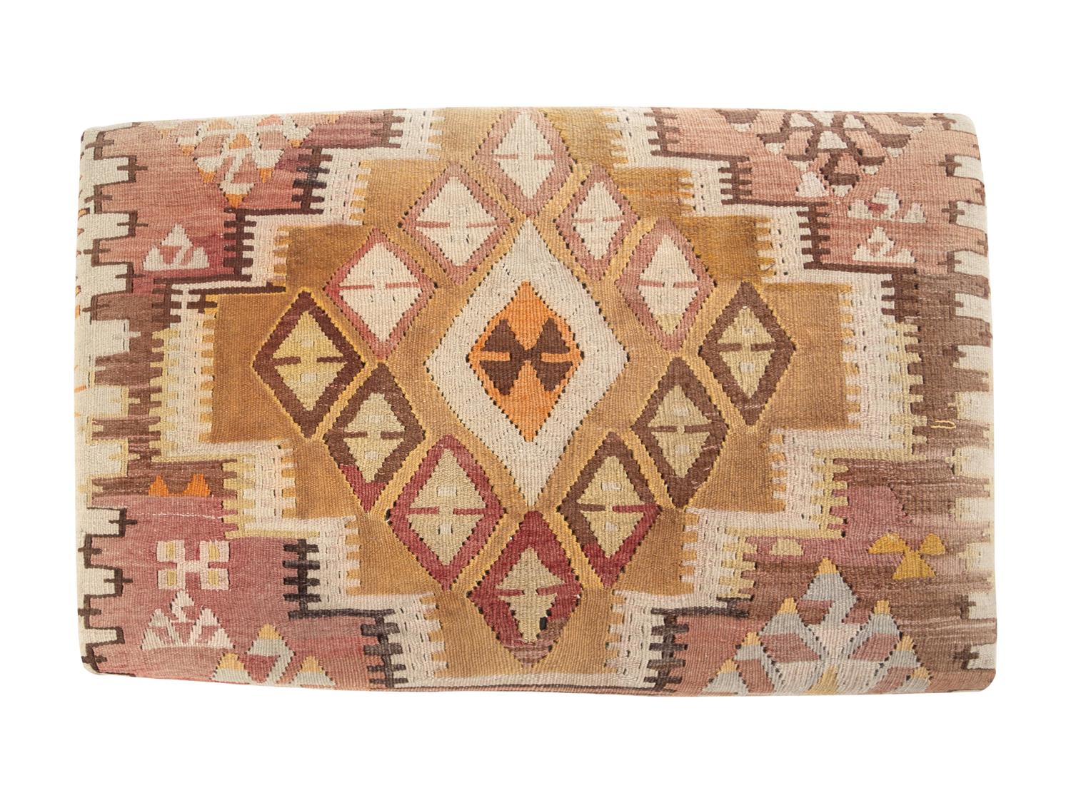 A Kilim Upholstered Ottoman