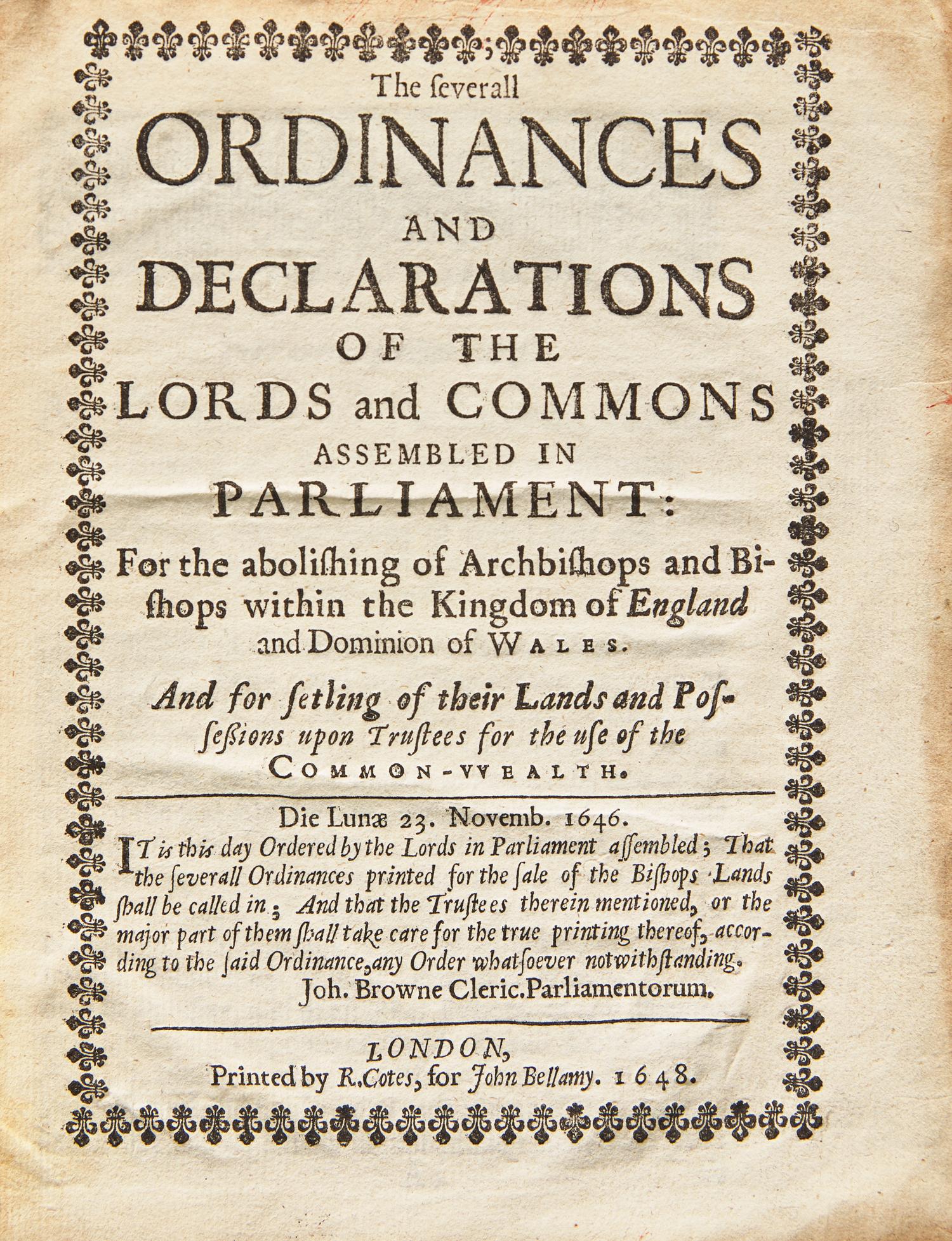 [British Isles] Group of 6 17th-Century Titles