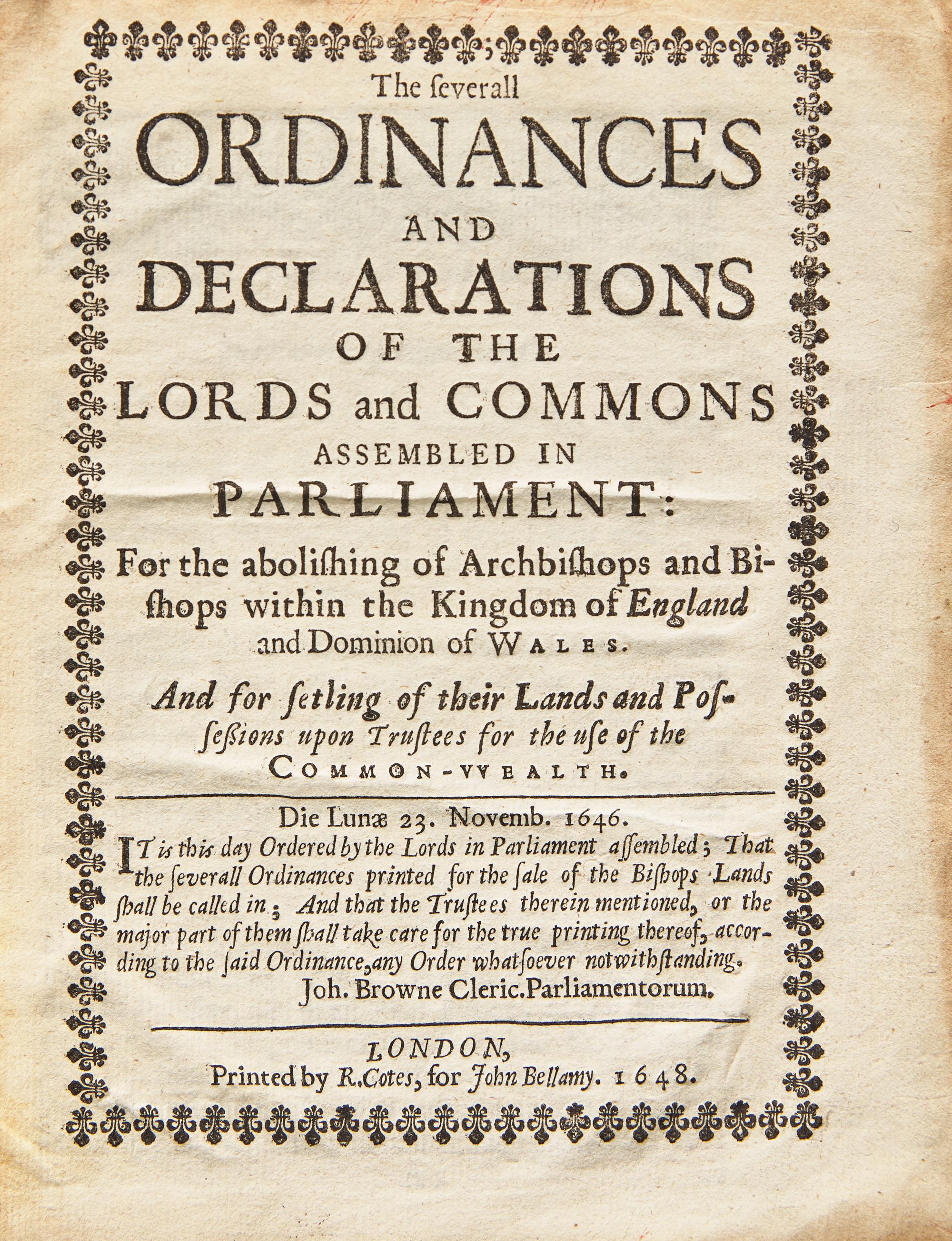 [British Isles] Group of 6 17th-Century Titles