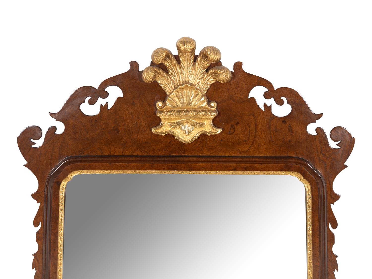 A Regency Style Parcel Gilt Mirror