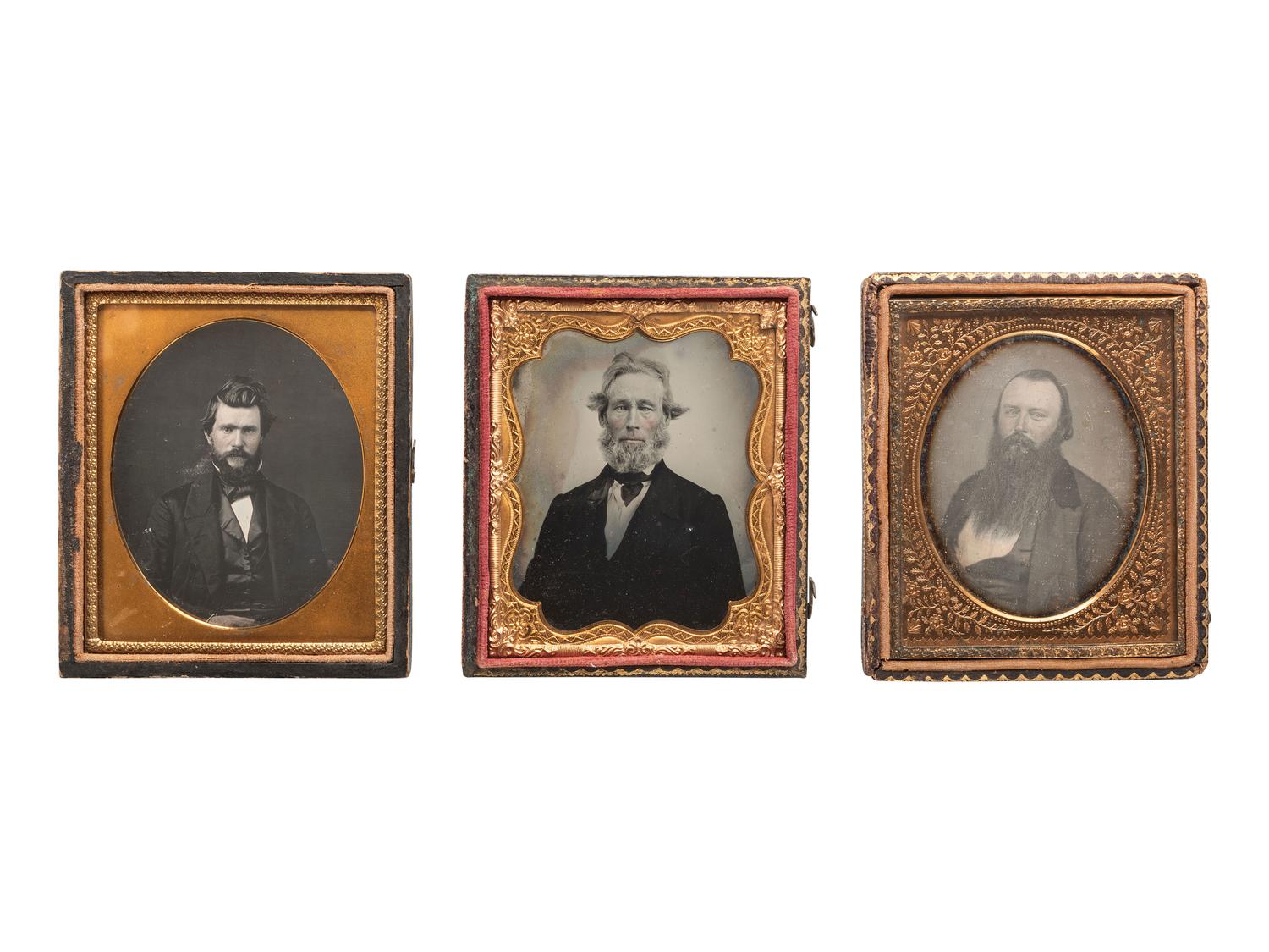 FANTASTIC BEARDS AND WHERE TO FIND THEM. 10 sixth plate images of men with various types of beards.