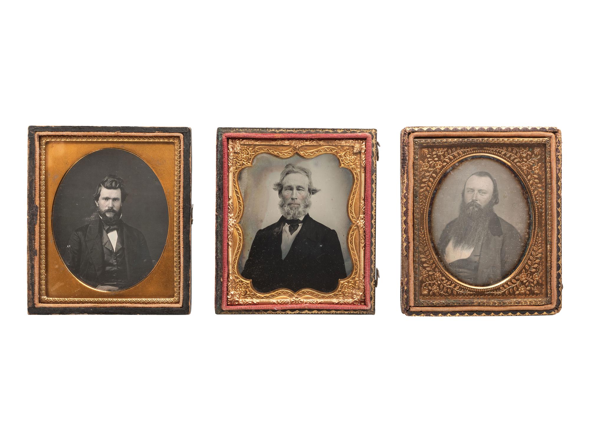 FANTASTIC BEARDS AND WHERE TO FIND THEM. 10 sixth plate images of men with various types of beards.