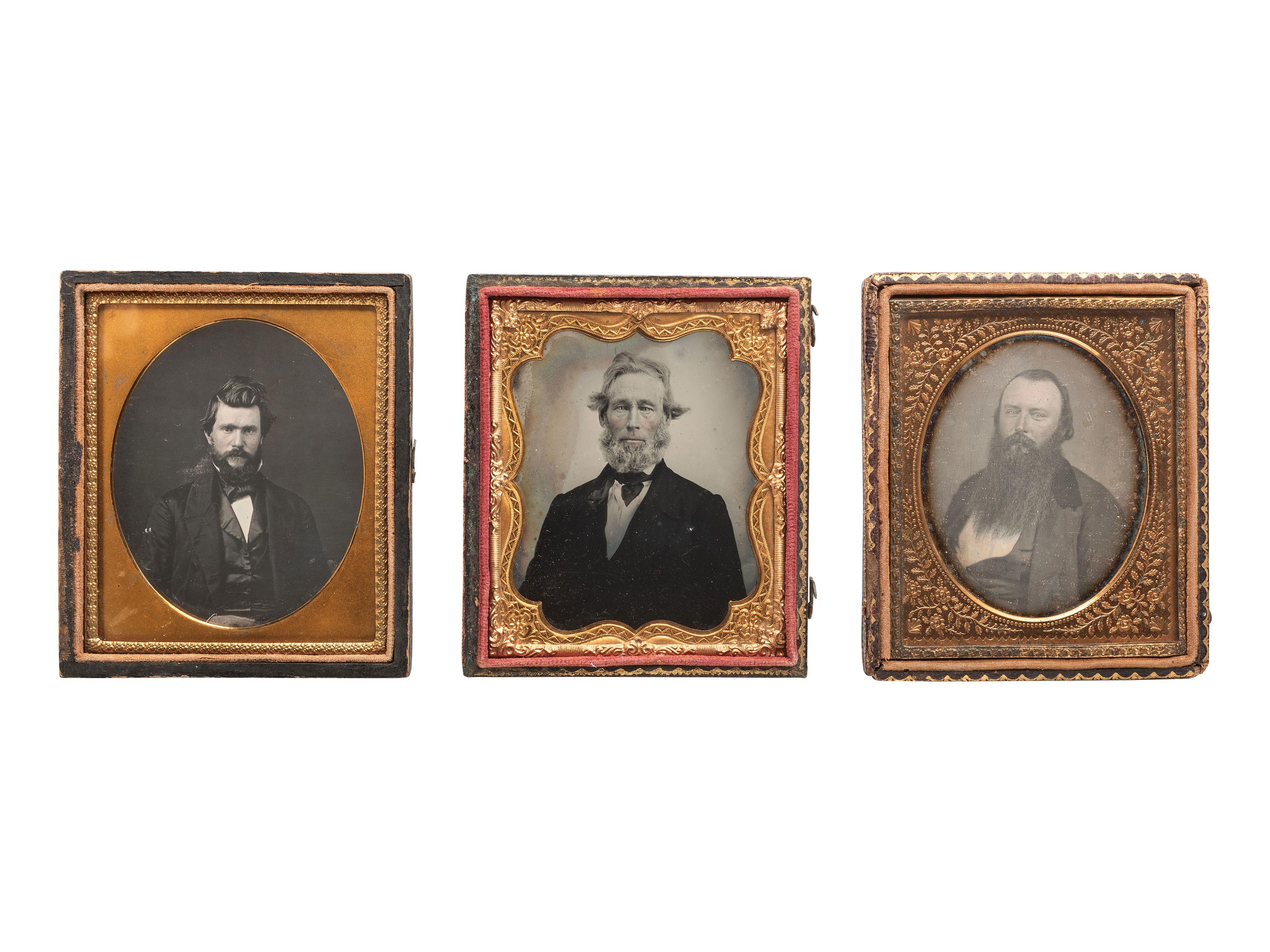 FANTASTIC BEARDS AND WHERE TO FIND THEM. 10 sixth plate images of men with various types of beards.