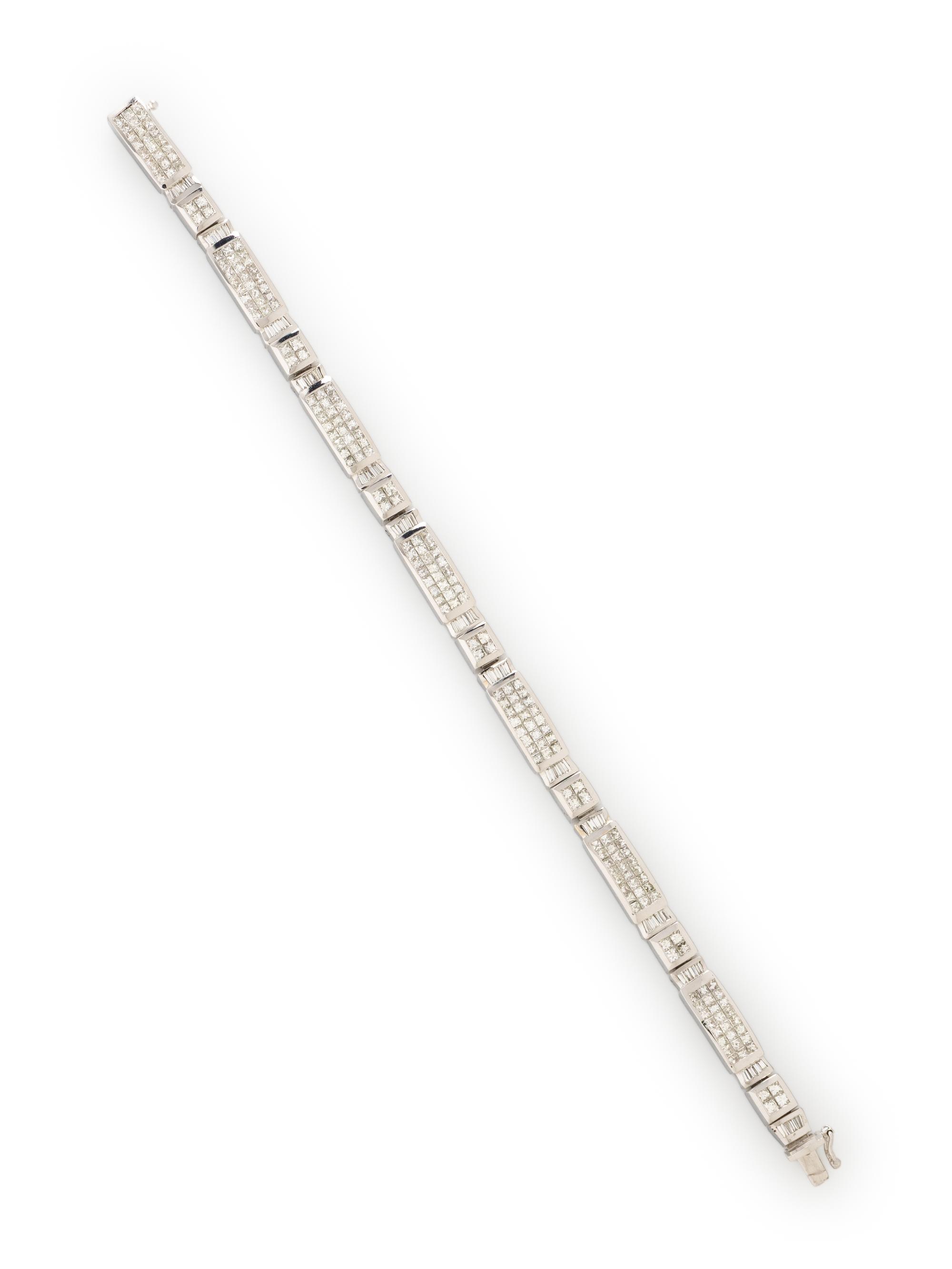 DIAMOND AND WHITE GOLD BRACELET