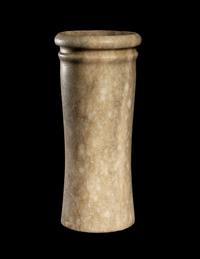 An Egyptian Alabaster Cylindrical Vessel