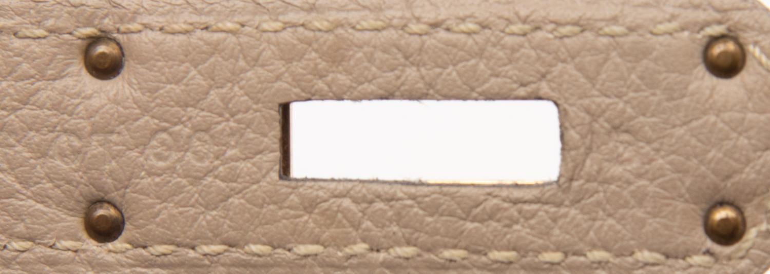 HERMÈS, KELLY 35 IN GRIS TOURTERELLE TOGO