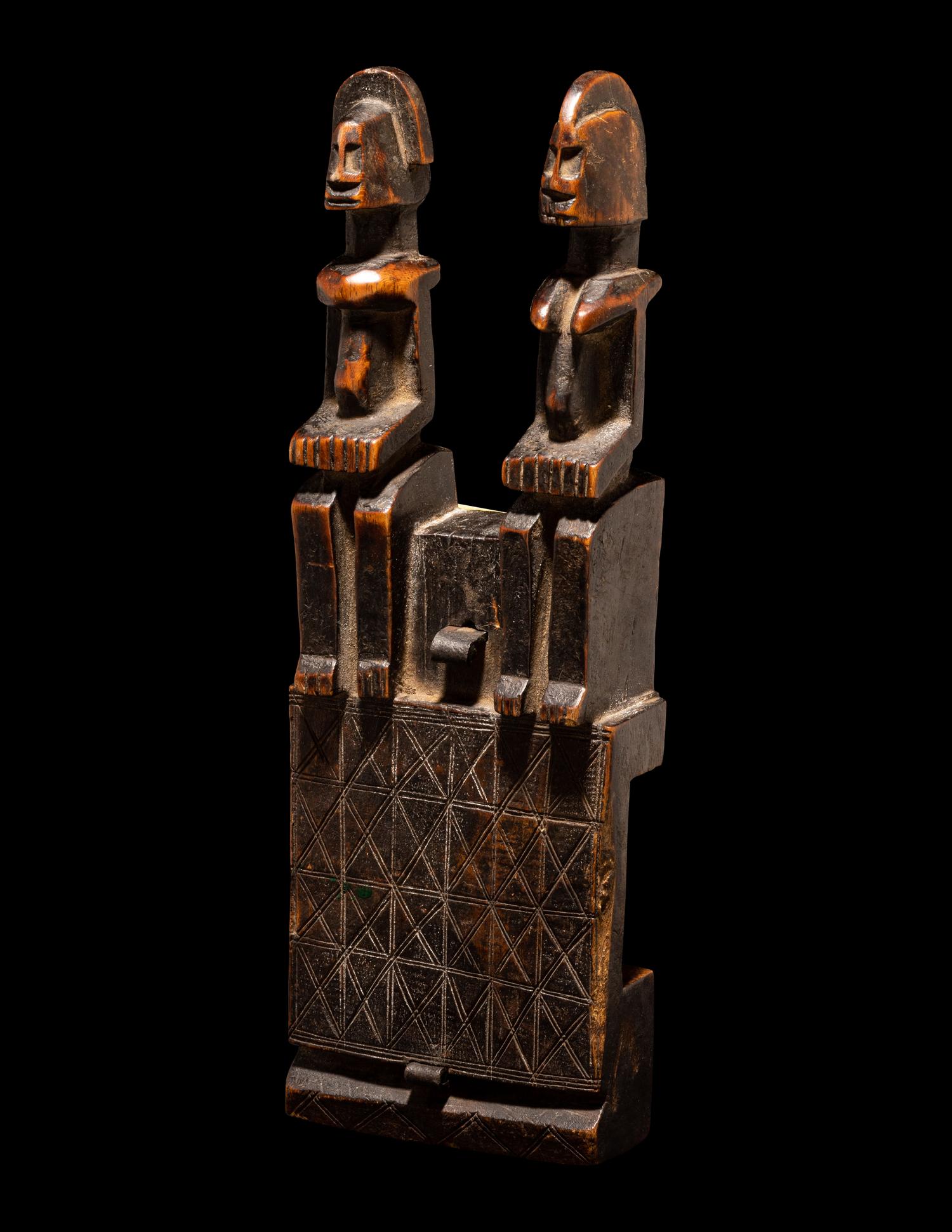 A Dogon Wood Door Lock with Bolts