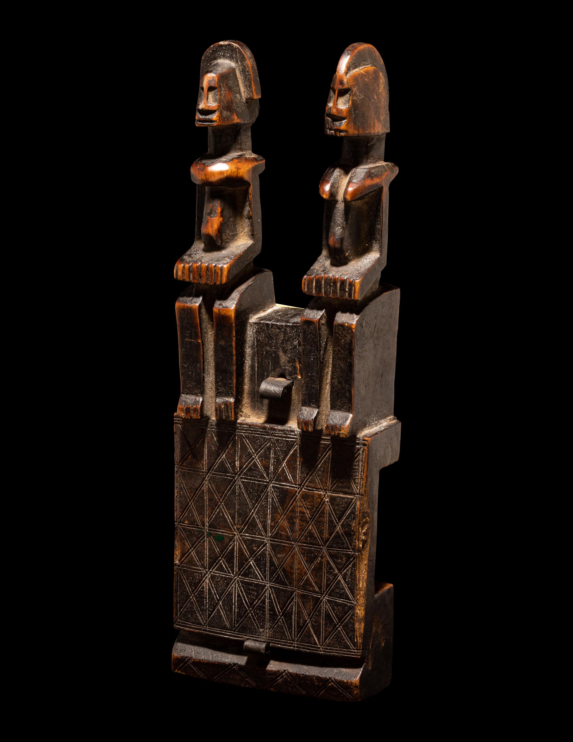 A Dogon Wood Door Lock with Bolts
