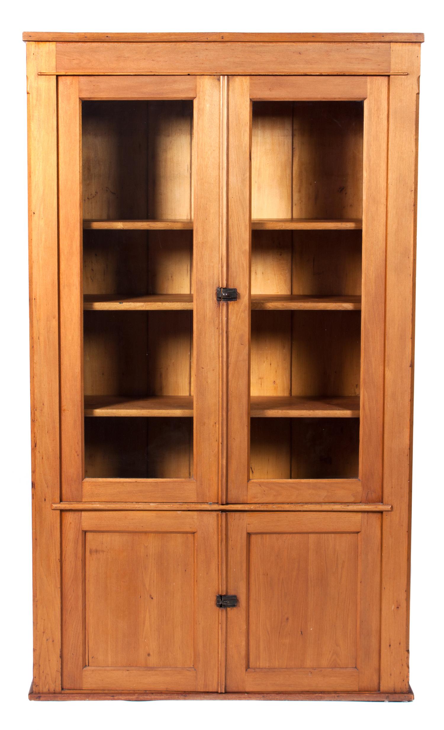 An American Maple Cabinet Height 74 x width 42 1/2 x depth 14 1/2 inches.