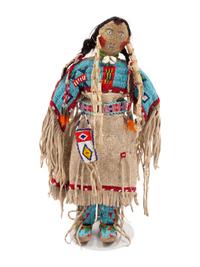Cheyenne / Arapaho Beaded Hide Doll