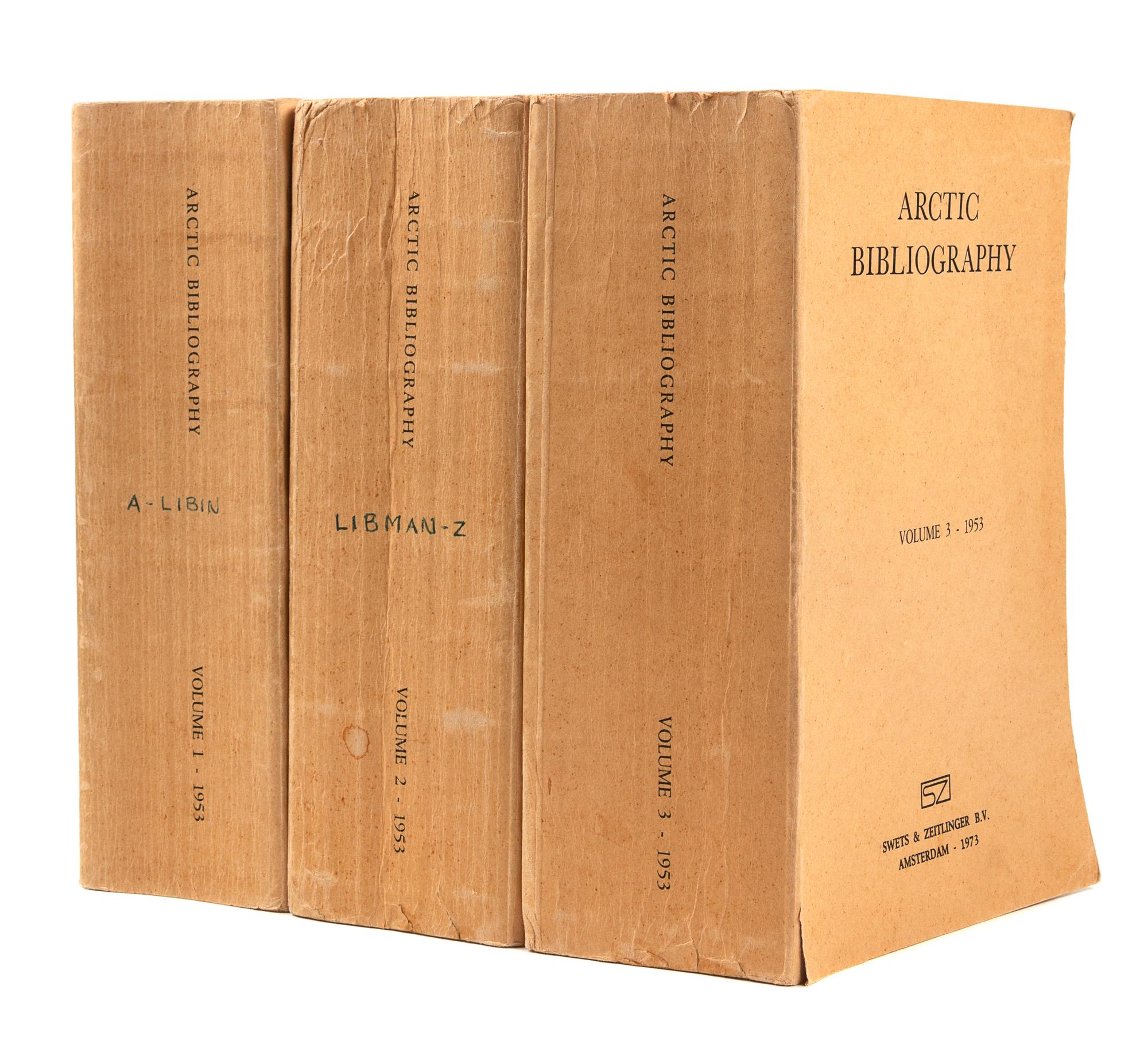 [ARCTIC BIBLIOGRAPHY]. Arctic Bibliography. Prepared for and in cooperation with the Department of Defensive under the direction of the