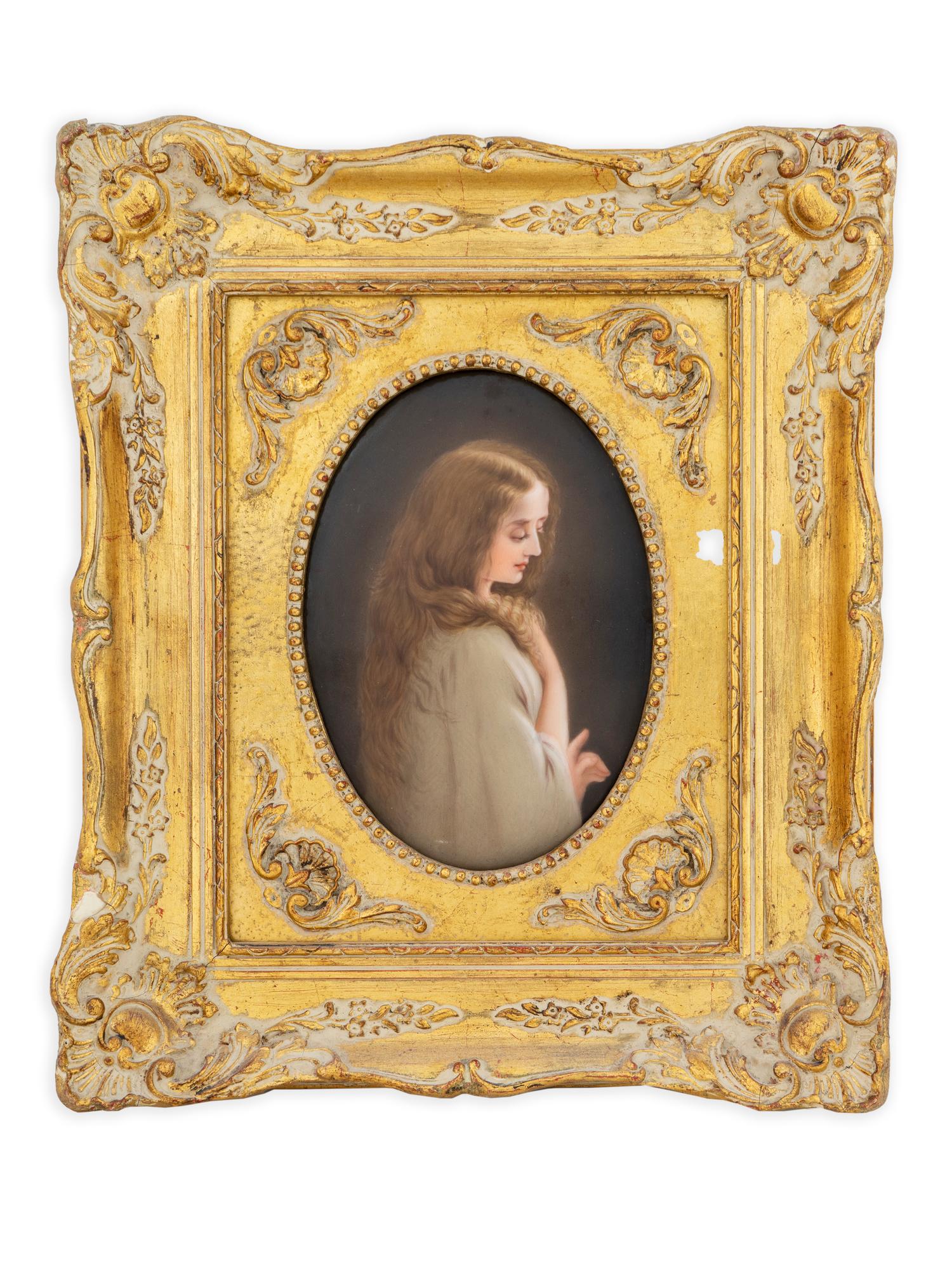 A German Porcelain Oval Plaque — EARLY 20TH CENTURY