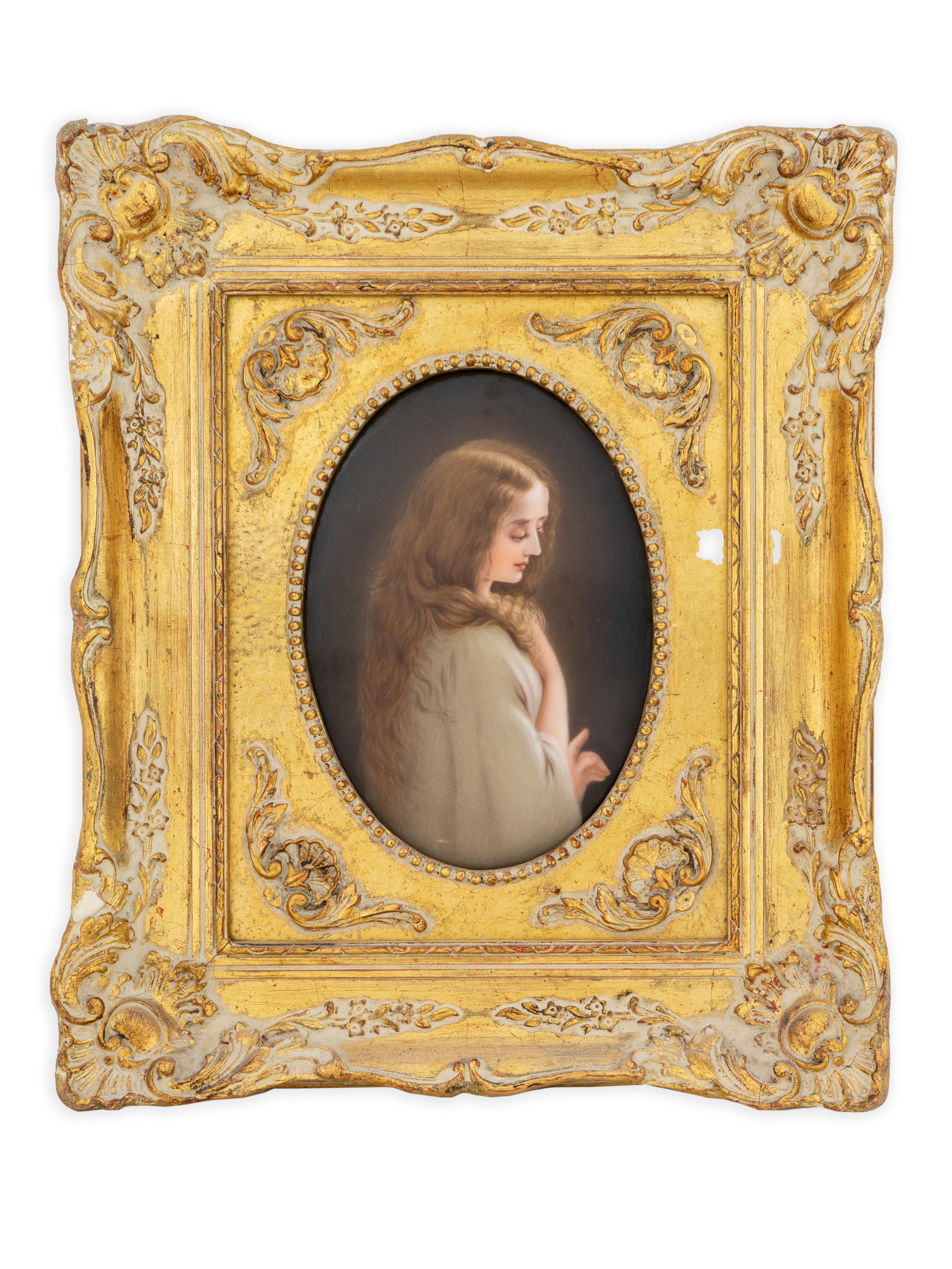 A German Porcelain Oval Plaque — EARLY 20TH CENTURY