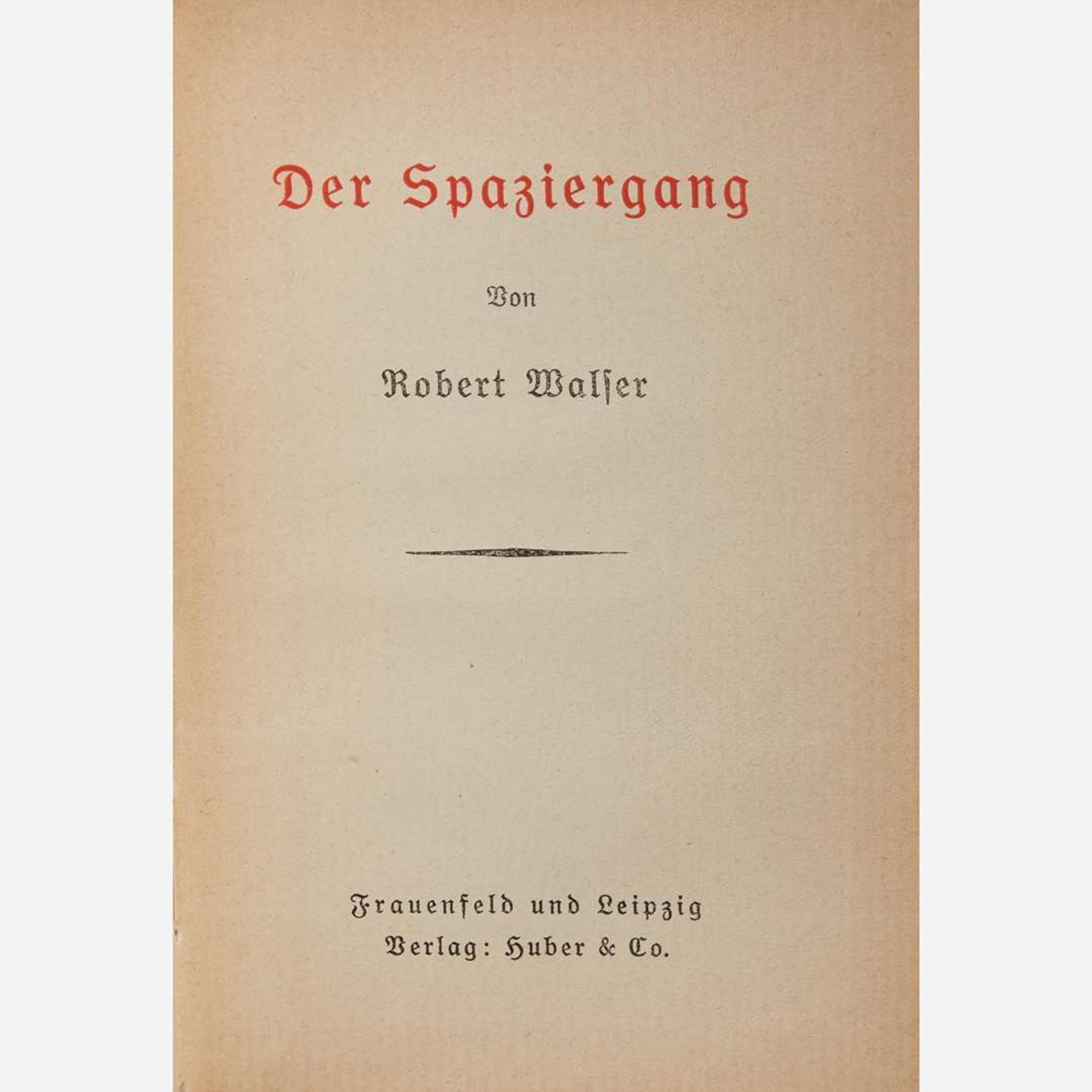 [Literature] Walser, Robert Group of 11 Titles