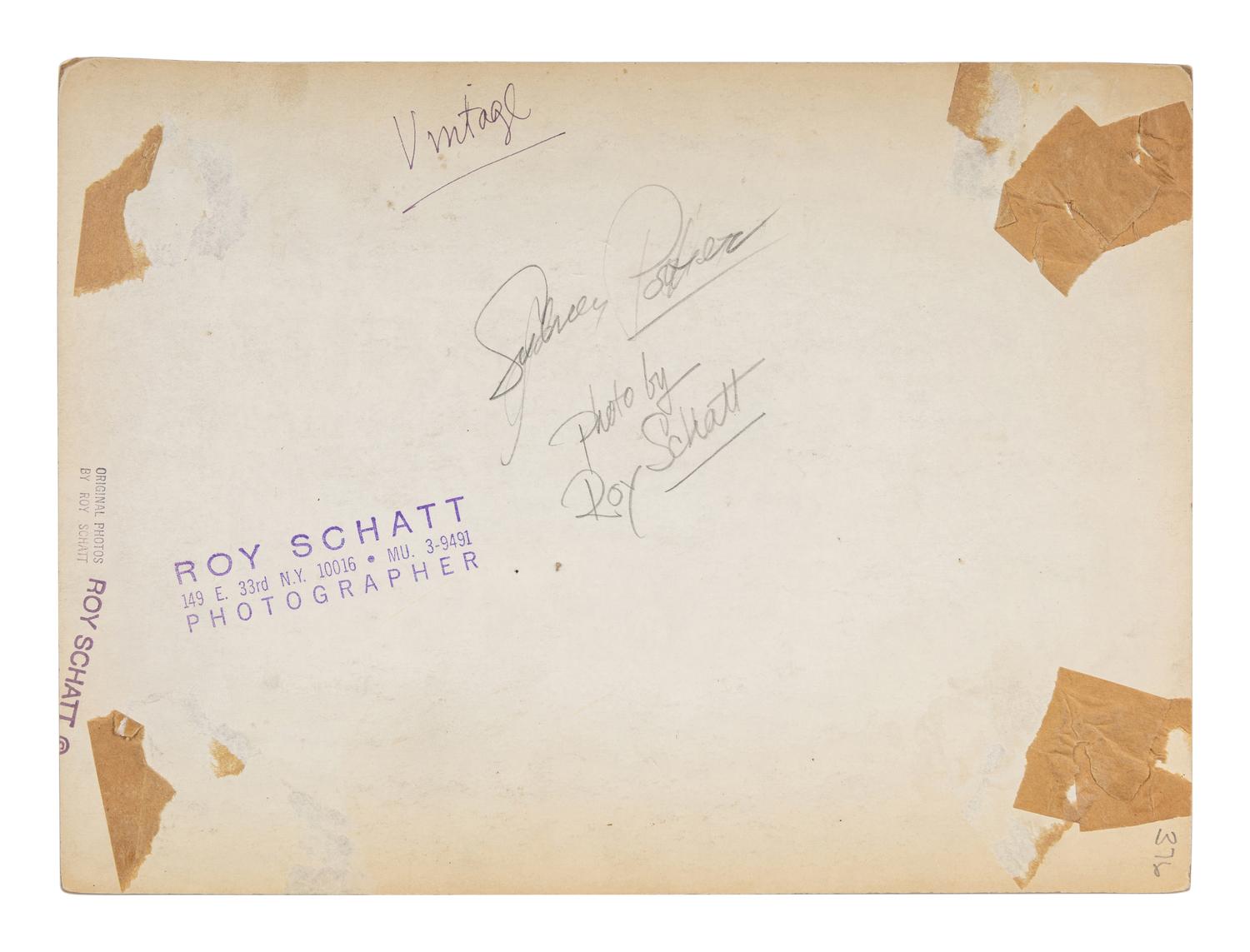Roy Schatt (1909-2002) Sidney Poitier, 1957