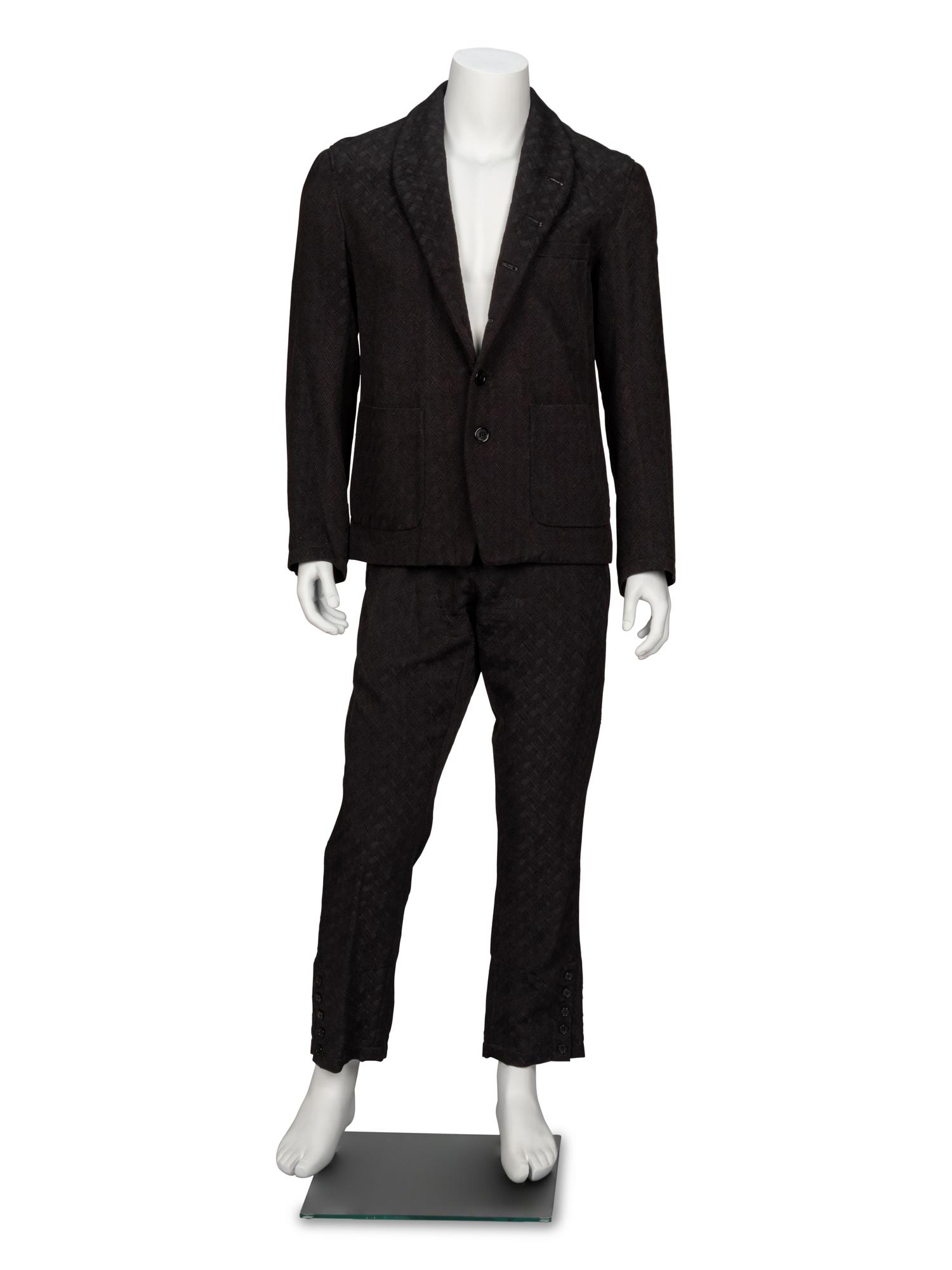 Ann Demeulemeester, Black Jacquard Suit