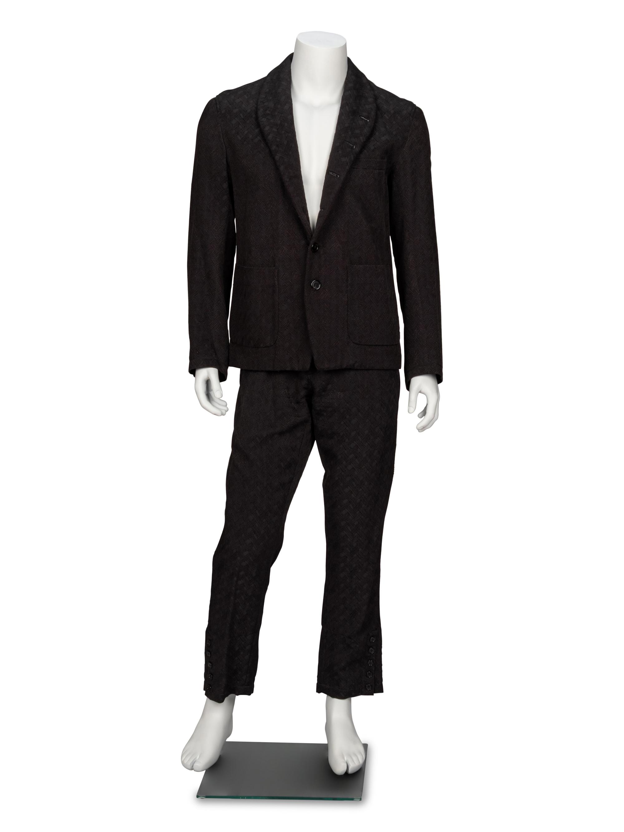 Ann Demeulemeester, Black Jacquard Suit