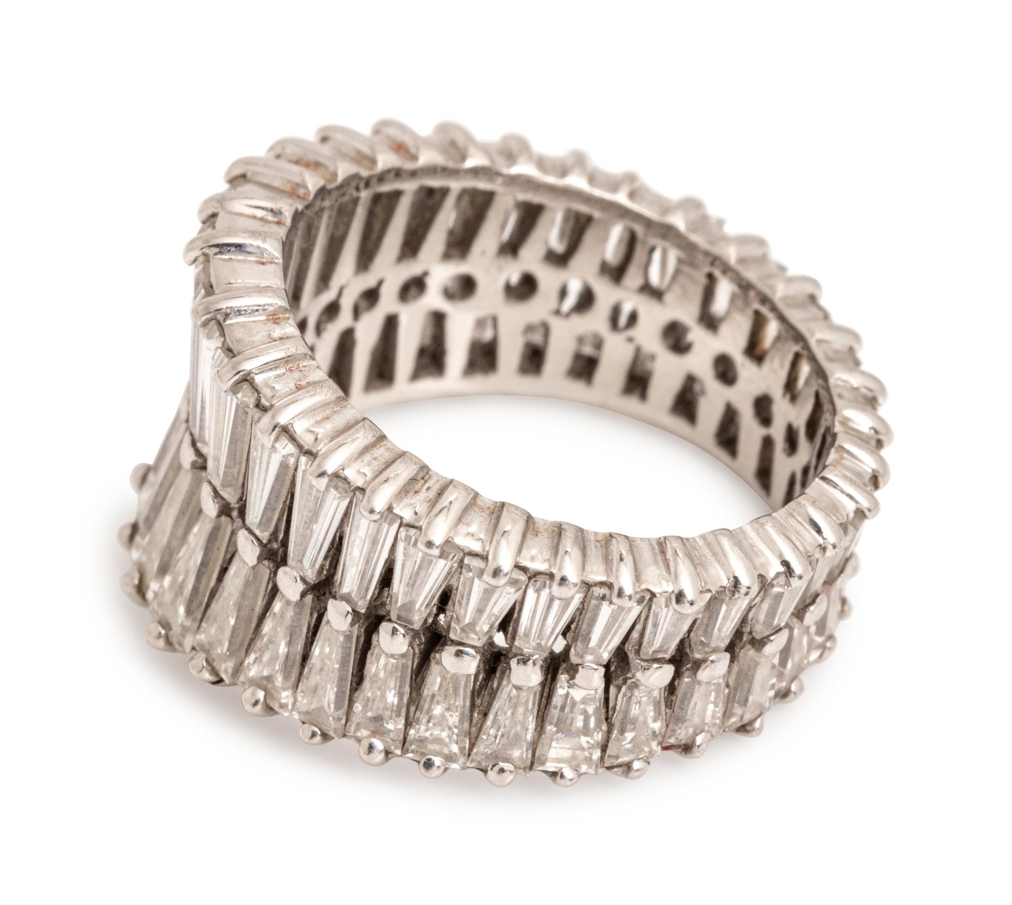 A Platinum and Diamond Ring,