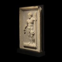 A Roman Marble Panel with Silenus