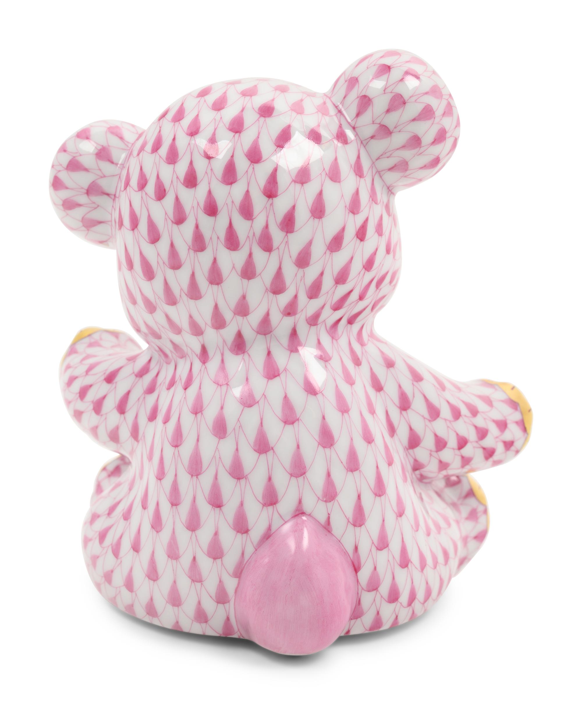 A Herend Porcelain Teddy Bear