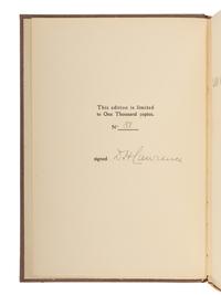 LAWRENCE, D.H (1885-1930). Lady Chatterley's Lover. Florence: Privately Printed, 1928.