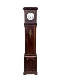 A French Gilt Bronze Mounted Carved Mahogany Tall Case Clock — EARLY 20TH CENTURY