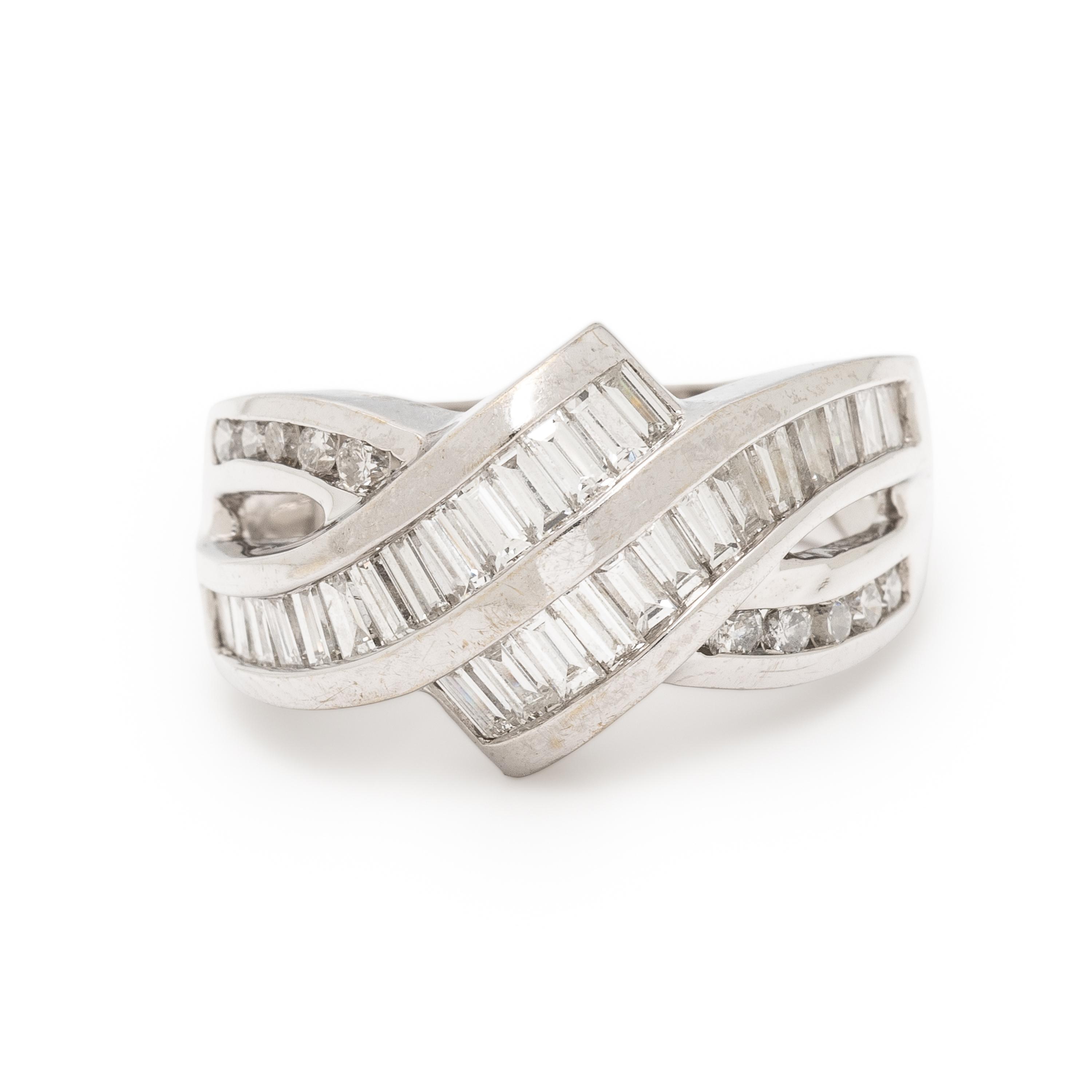 Diamond and White Gold Ring
