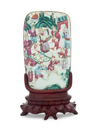 A Famille Rose Porcelain Plaque