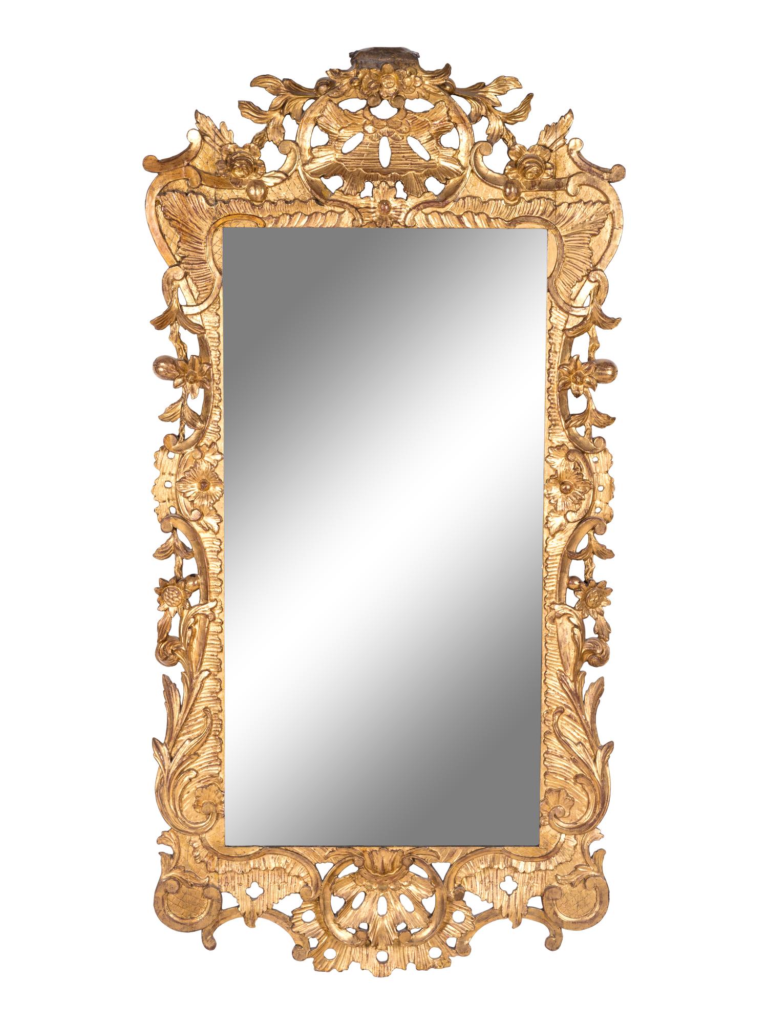 A Régence Style Giltwood Mirror