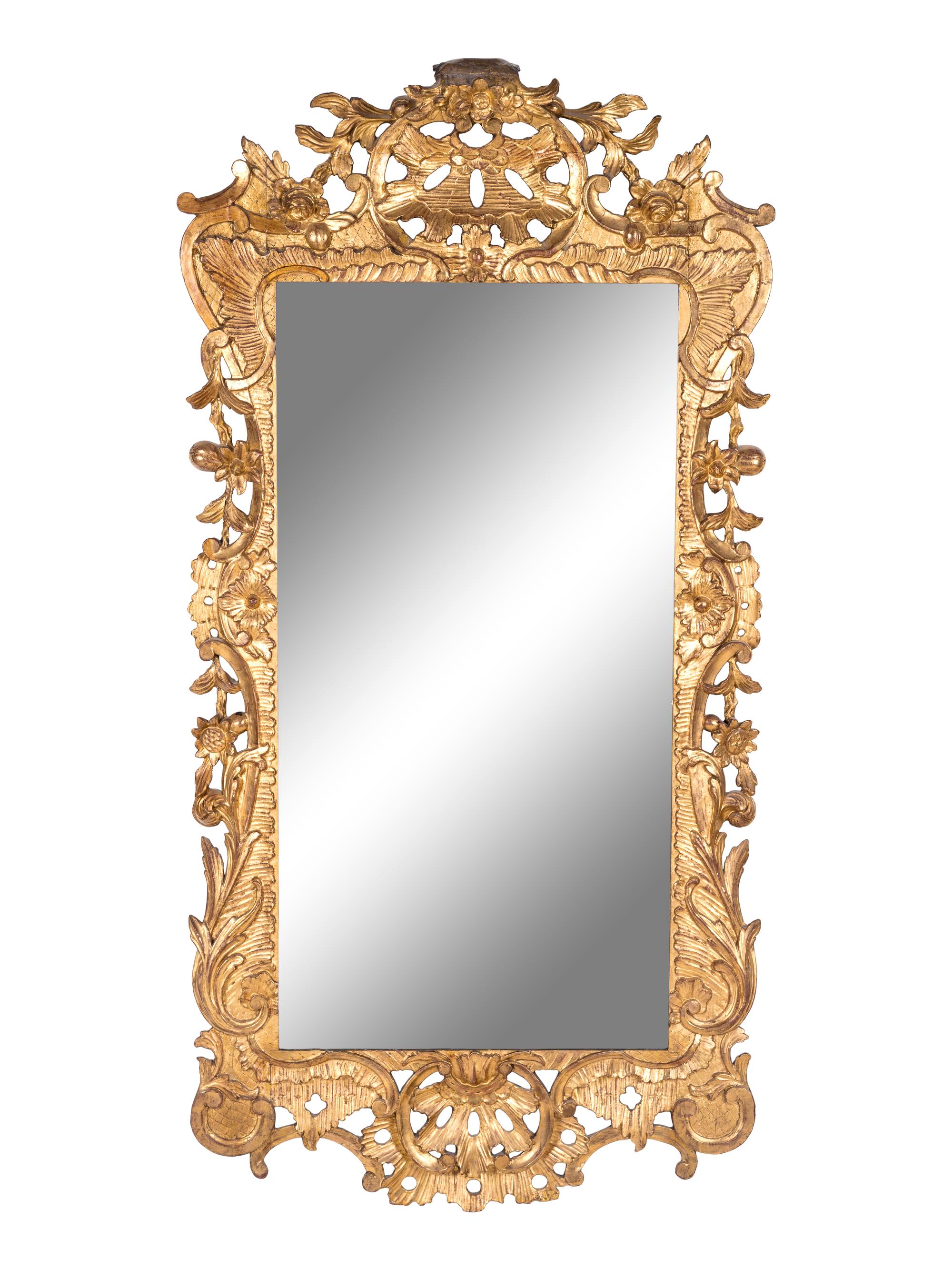 A Régence Style Giltwood Mirror