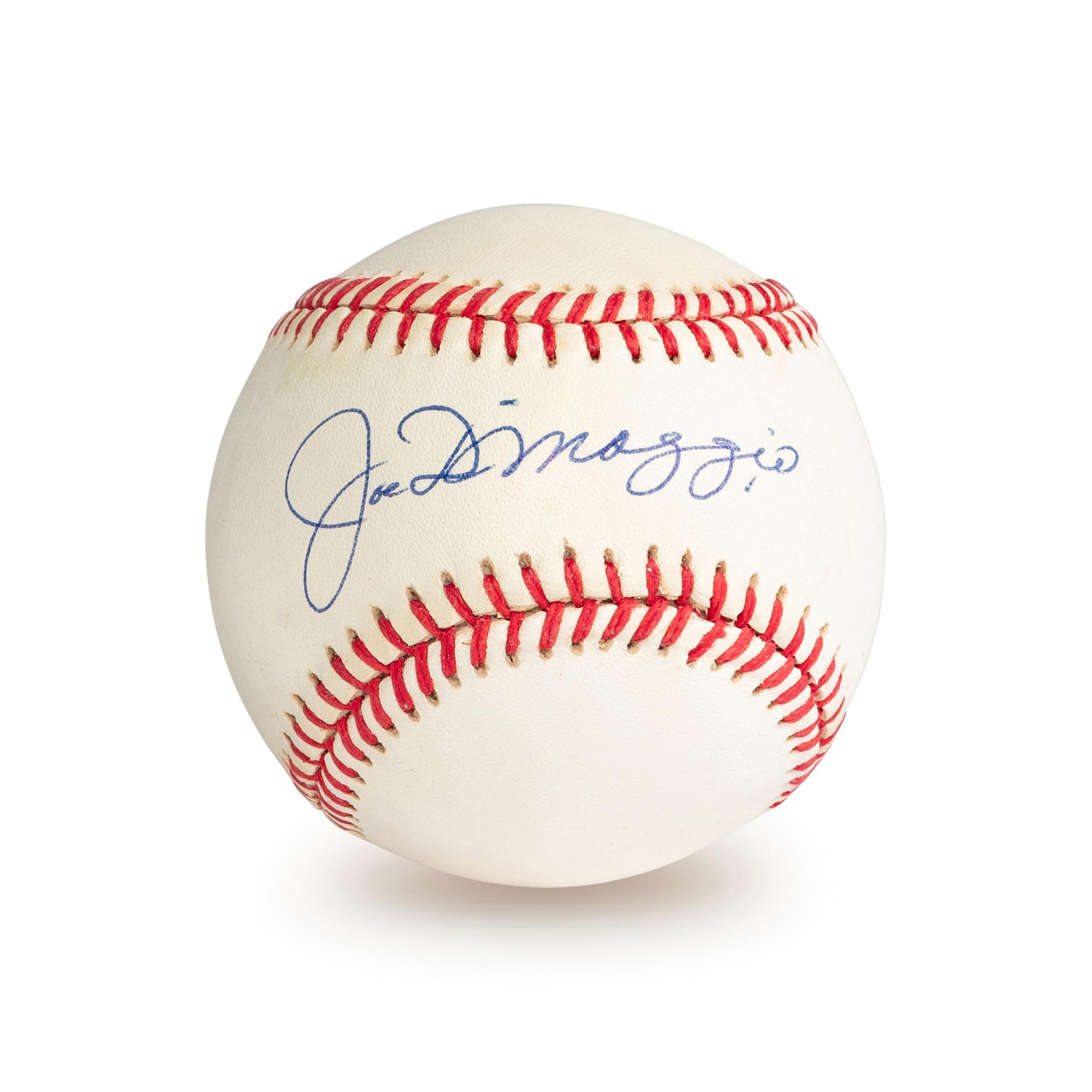 A Joe DiMaggio Single Signed Autograph Baseball (Beckett Authentication Services)