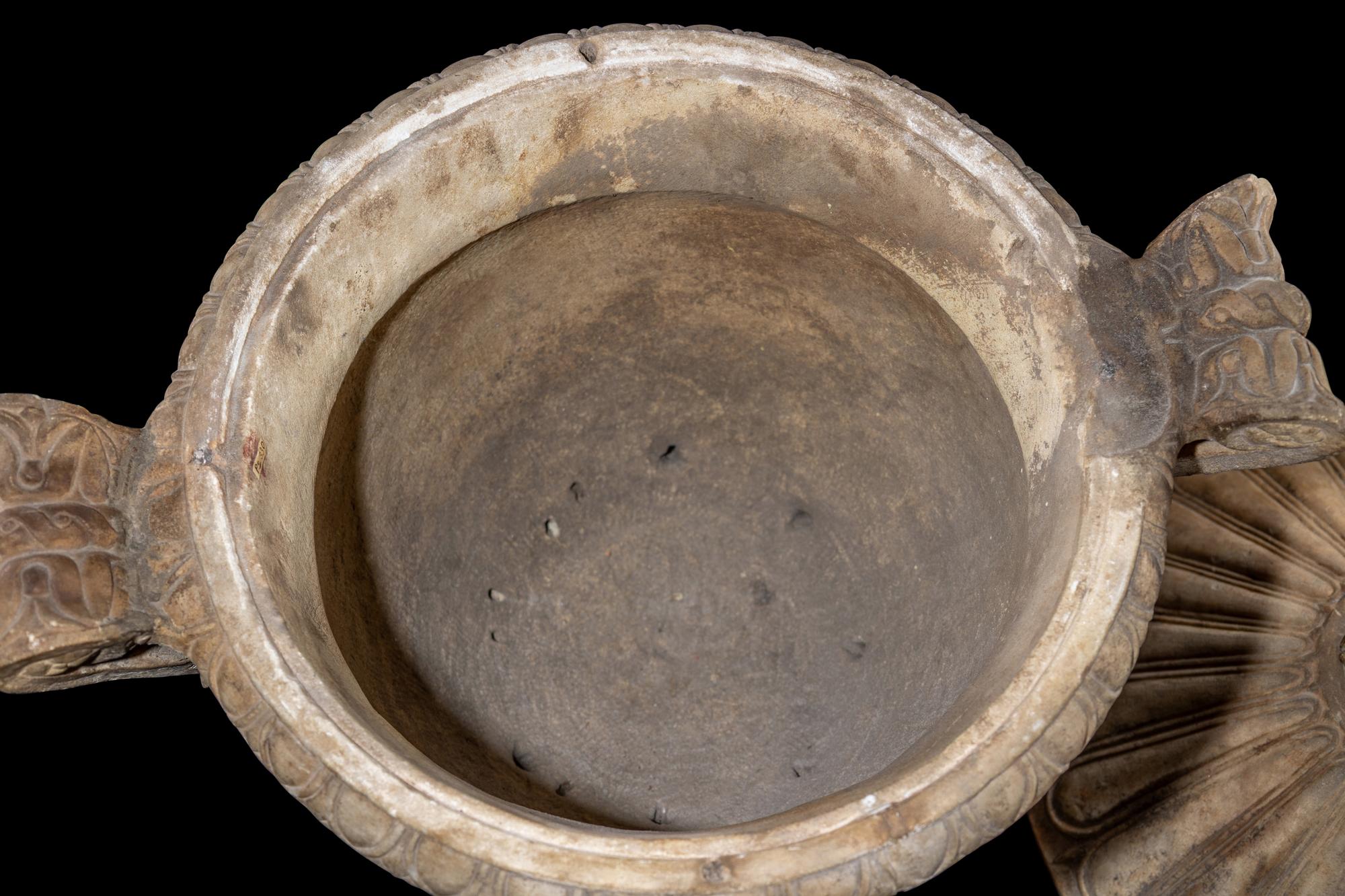 A Roman Marble Cinerary Urn