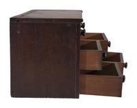 A Miniature Mahogany Tabletop Storage Chest