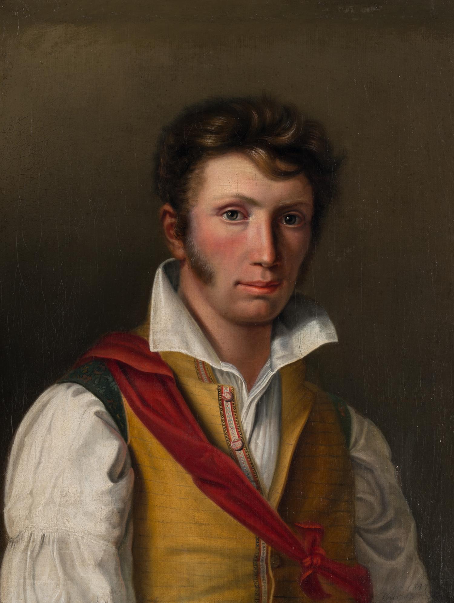 Portrait of a Young Man in a Yellow Waistcoat, 1817