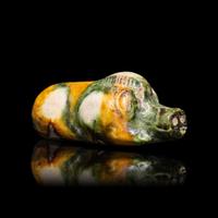 A Small Chinese Sancai Glazed Pottery Boar, Tang Dynasty 唐 三彩陶豬