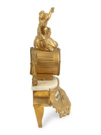 A French Gilt Metal and Alabaster Clock — LATE 19TH CENTURY