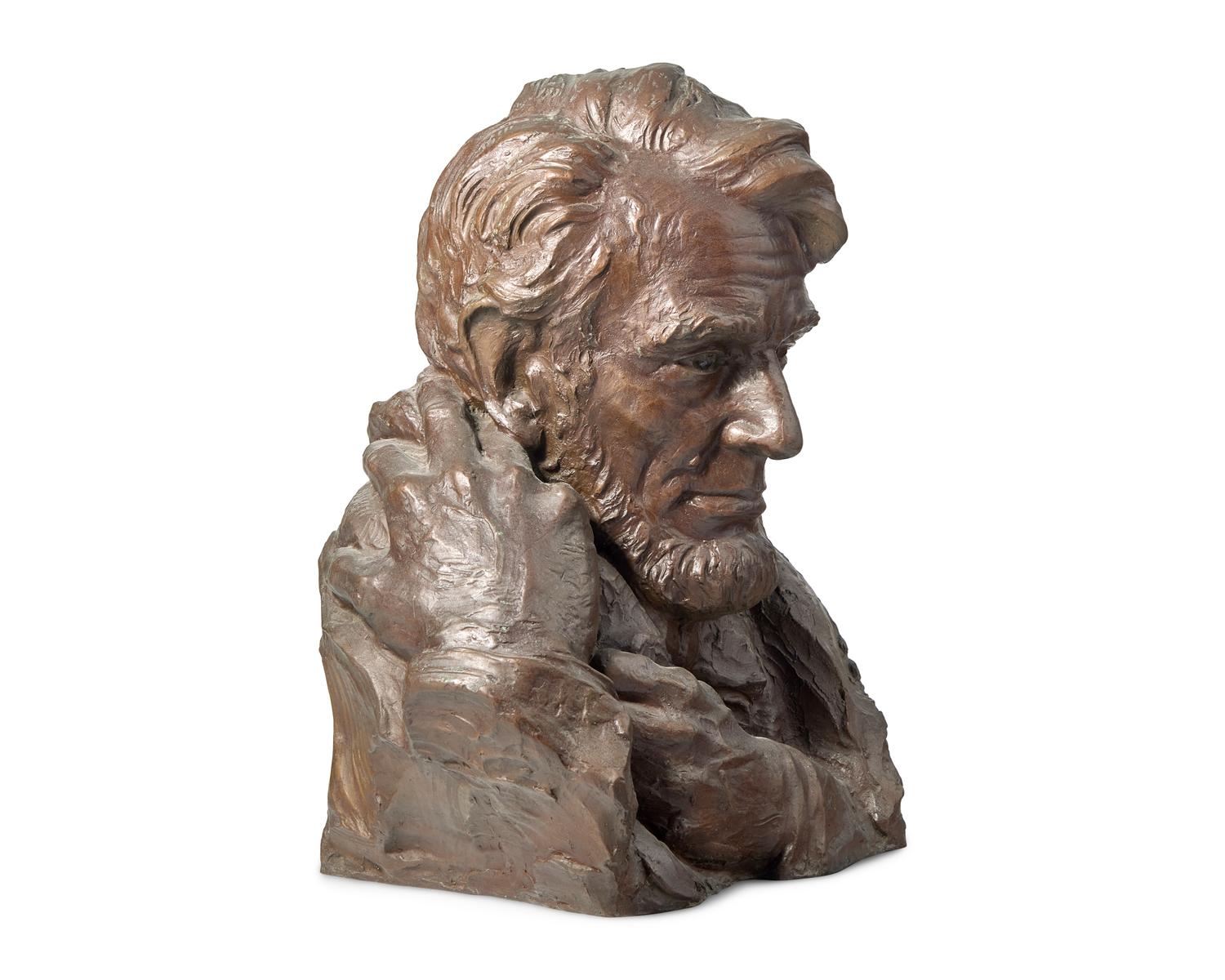 Avard Tennyson Fairbanks (1897-1987), A Bronze Bust Of Abraham Lincoln
