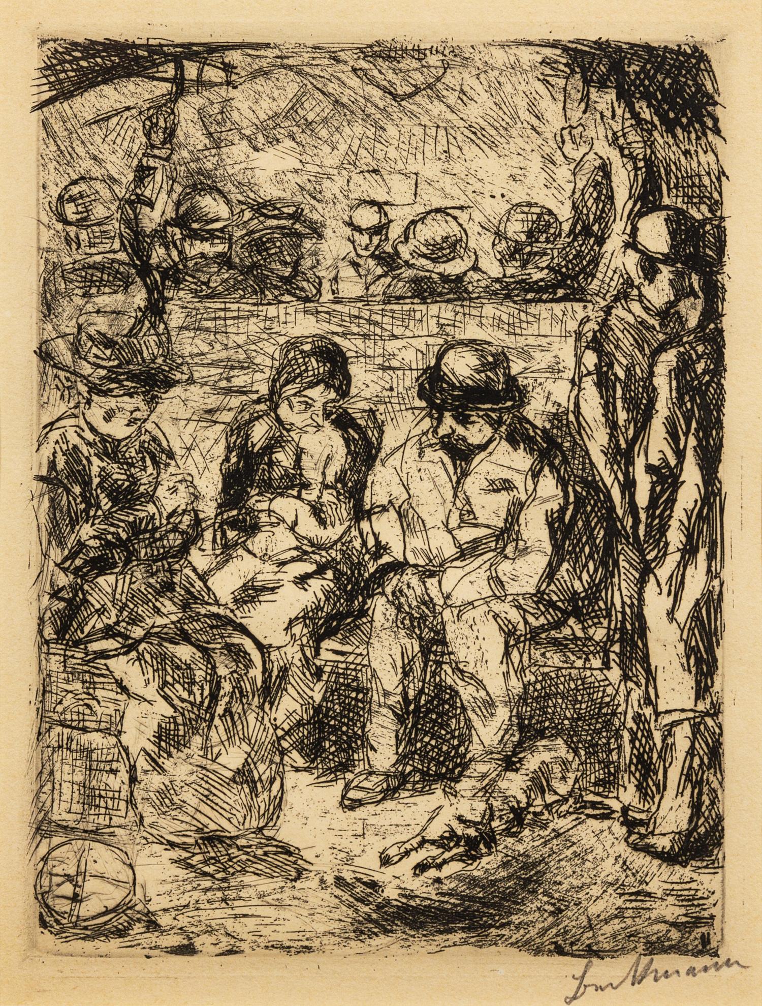 Max Beckmann, (German, 1884-1950), Vierte Klasse II, 1913