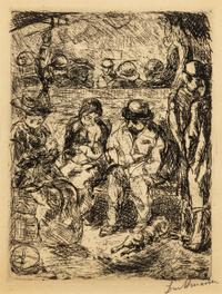 Max Beckmann, (German, 1884-1950), Vierte Klasse II, 1913