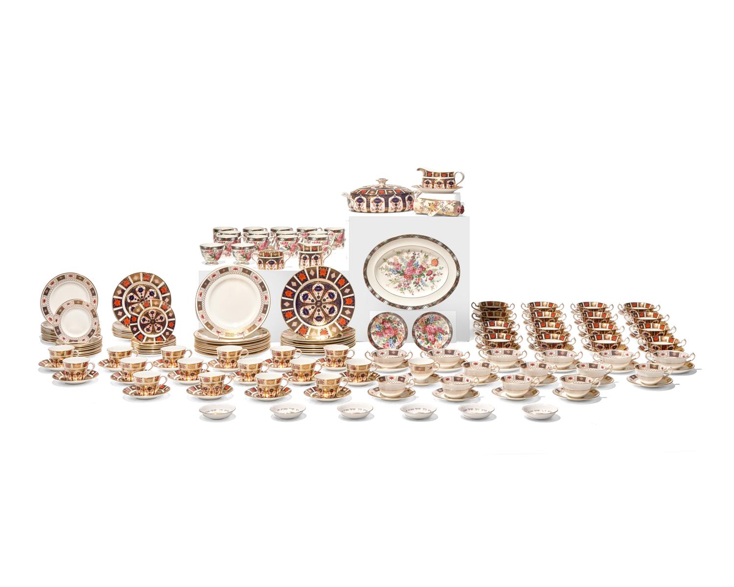 An Extensive Royal Crown Derby Porcelain Dinner Service