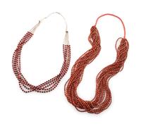 Kewa Multi-strand Coral Necklaces