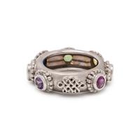 WHITE GOLD AND GEMSTONE RING