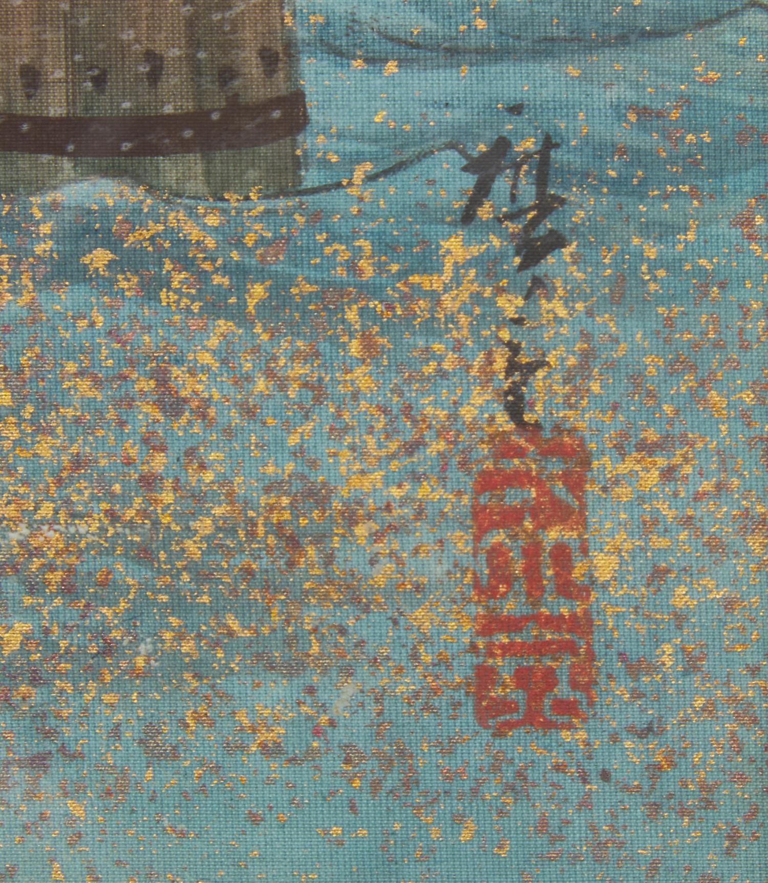 Utagawa Hiroshige III (Japanese, 1842-1894), Three Painted Album Leaves