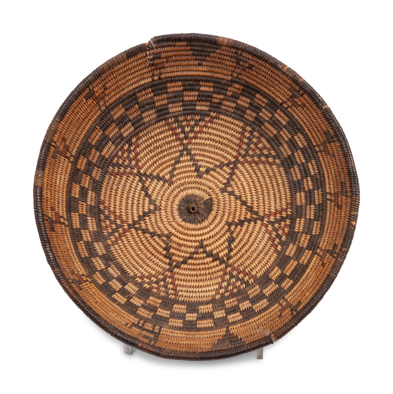 Apache Polychrome Figural Basket