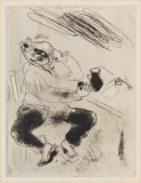 Marc Chagall, (French/Russian, 1887-1985), Two works from Les ames mortes