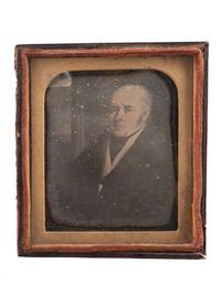 [EARLY PHOTOGRAPHY]. A group of 4 daguerreotypes of painted portraits, comprising: