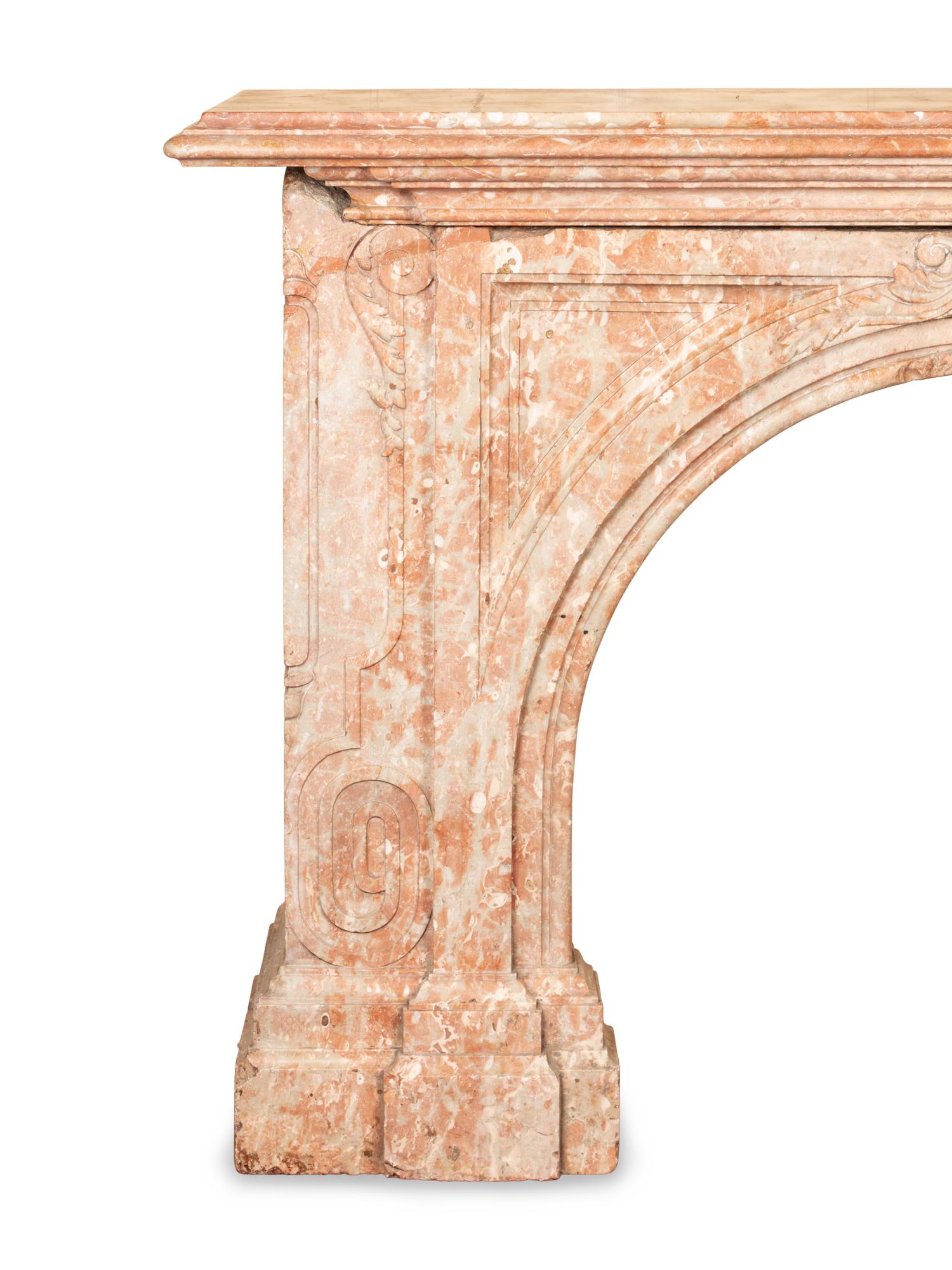 A French Marble Fireplace Mantel